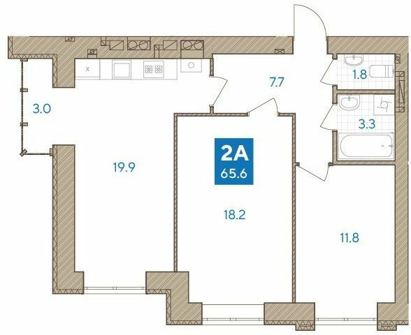 2-кімнатна 65.6 м² в ЖК White house від 23 500 грн/м², м. Ірпінь