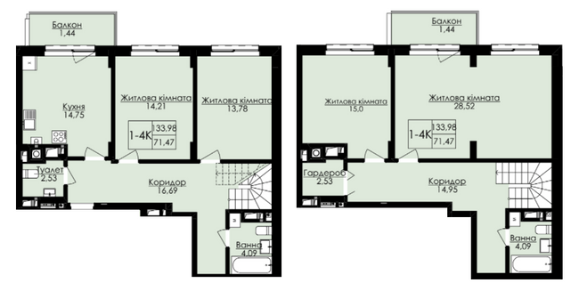 Дворівнева 133.98 м² в ЖК AUROOM SPARK від 22 150 грн/м², Львів