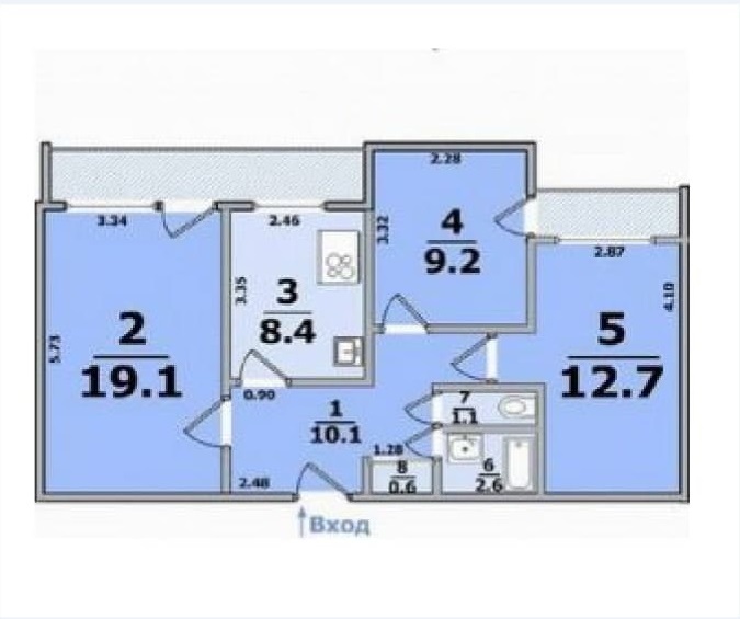 Продажа 3-комнатной квартиры 70 м², Гвардейцев Широнинцев ул., 101