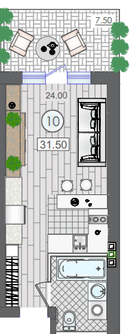 Смарт 31.5 м² в ЖК Smart House від 21 850 грн/м², м. Южне