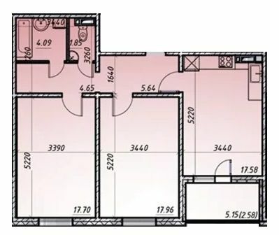 2-комнатная 72.05 м² в ЖК Navigator 2 от 23 000 грн/м², Киев