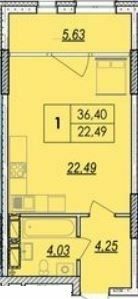 1-комнатная 36.4 м² в ЖК Olympic Park от 27 500 грн/м², Киев