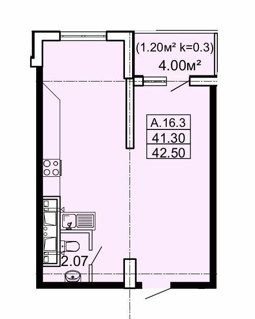 1-кімнатна 42.5 м² в ЖК Акрополь від 31 800 грн/м², Одеса