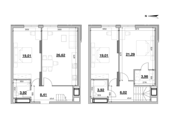 Двухуровневая 112.18 м² в ЖК Nordica Residence от 64 136 грн/м², Киев