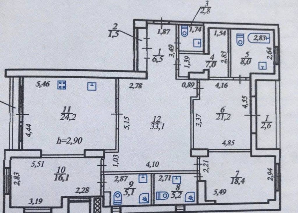 Продажа 4-комнатной квартиры 153 м², Литейная ул.