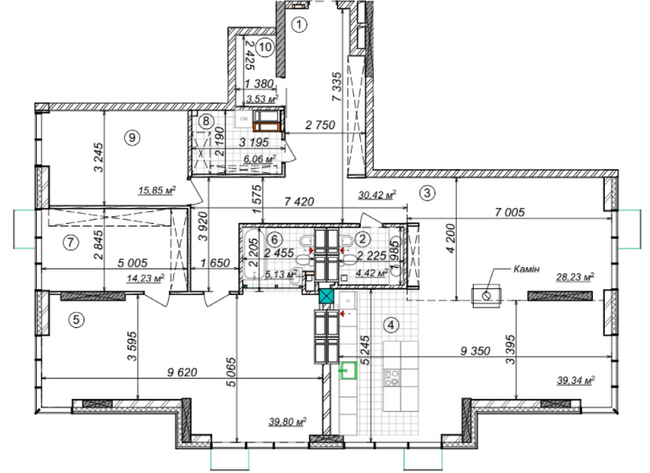 3-кімнатна 187.01 м² в ЖК RiverStone від 86 200 грн/м², Київ