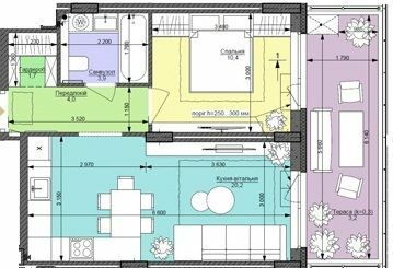 1-кімнатна 43.4 м² в ЖК Файна Таун від 55 350 грн/м², Київ