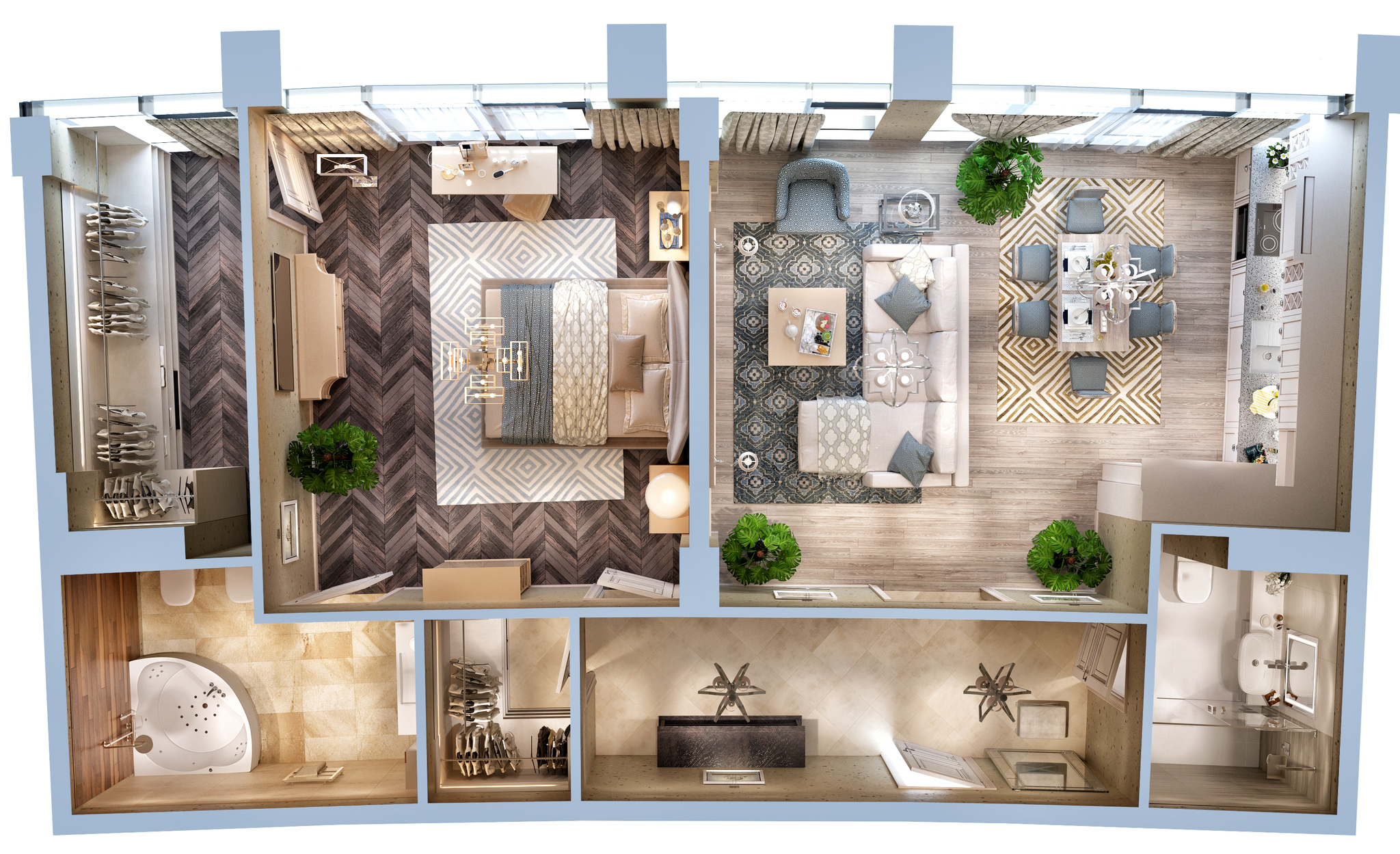 3-комнатная 88.48 м² в ЖК Авторский район от 38 150 грн/м², с. Фонтанка