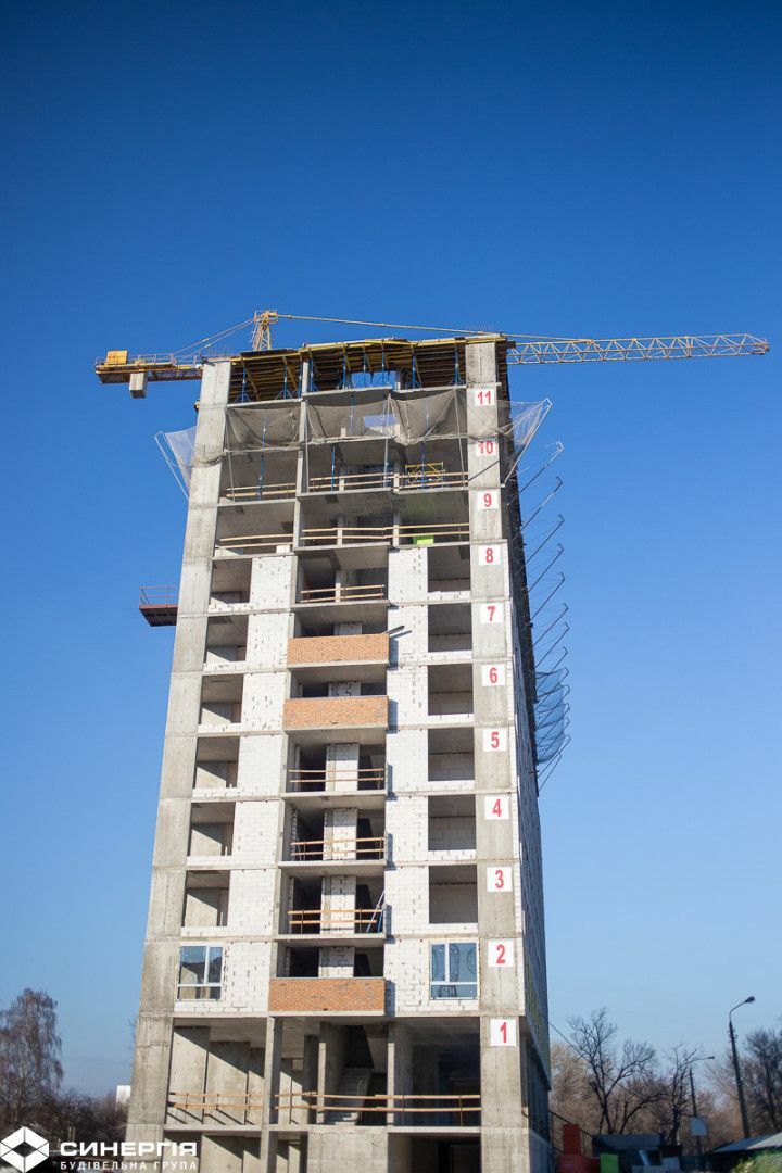 Ход строительства ЖК Синергия Киев, ноя, 2021 год