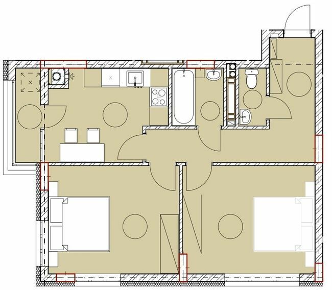 2-комнатная 60.17 м² в ЖК Комфорт Плюс от 19 750 грн/м², г. Дубляны