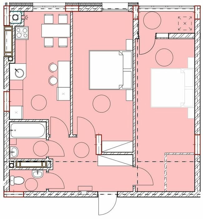 2-комнатная 65.91 м² в ЖК Комфорт Плюс от 19 750 грн/м², г. Дубляны