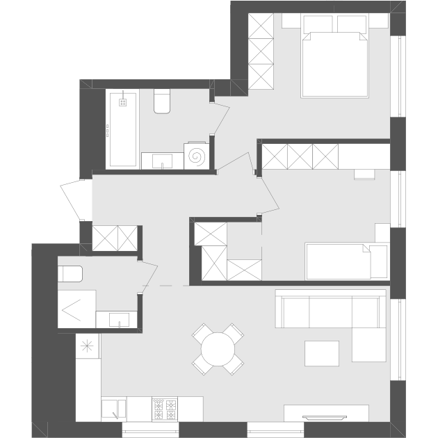 2-комнатная 59.54 м² в ЖК Avalon Holiday от 20 000 грн/м², с. Сокольники