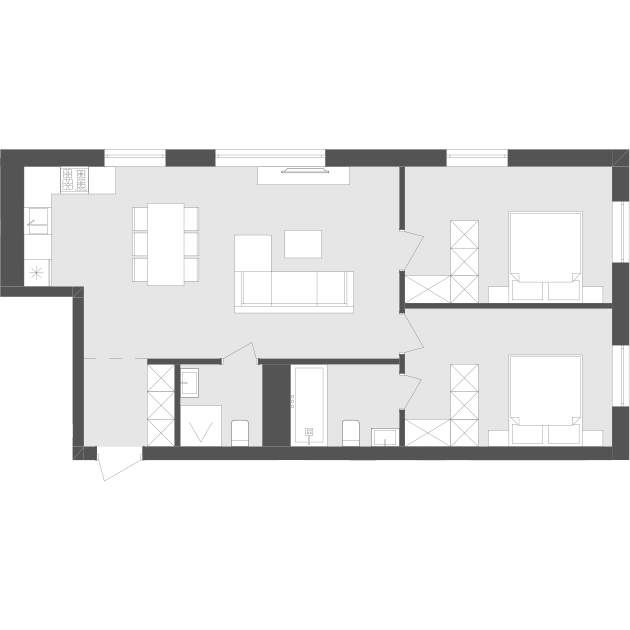 2-кімнатна 70.69 м² в ЖК Avalon Holiday від 20 000 грн/м², с. Сокільники