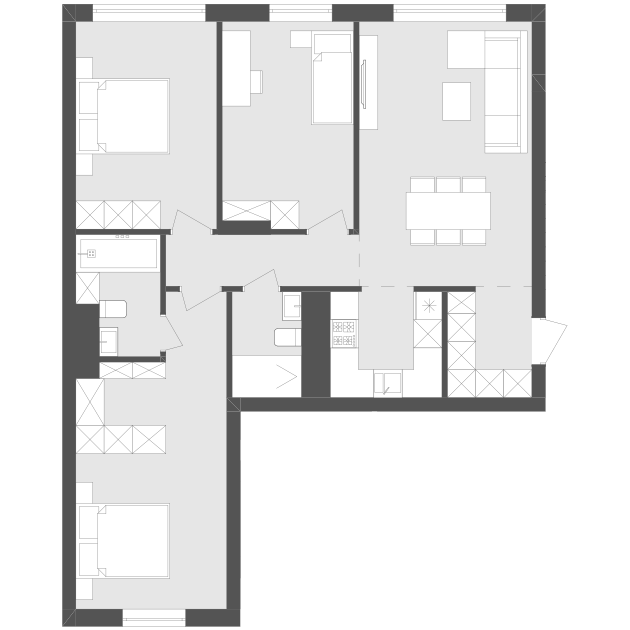 3-комнатная 86.41 м² в ЖК Avalon Holiday от 18 500 грн/м², с. Сокольники