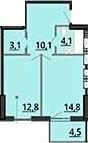 1-кімнатна 46.17 м² в ЖК BonAparte від 33 000 грн/м², Харків