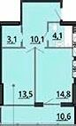 1-комнатная 48.66 м² в ЖК BonAparte от 33 000 грн/м², Харьков