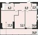 2-комнатная 66.75 м² в ЖК BonAparte от 31 000 грн/м², Харьков