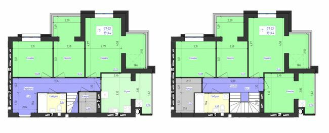 Дворівнева 151.44 м² в ЖК Олімпійський від 17 500 грн/м², Харків