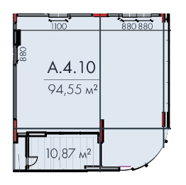 Свободная планировка 94.55 м² в ЖК Avenue 25 от 47 100 грн/м², Днепр