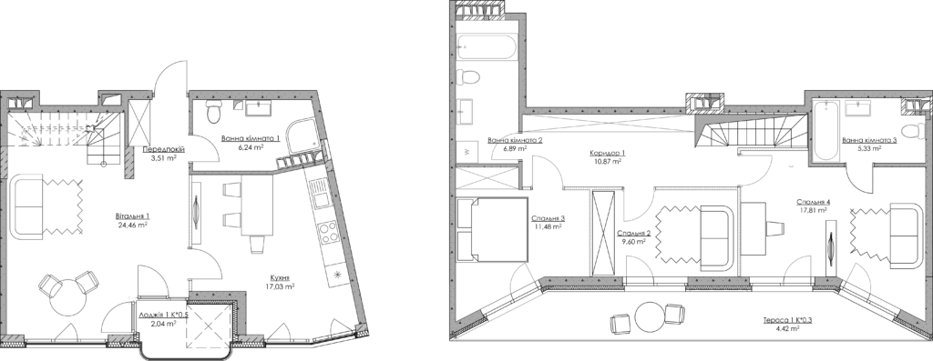 Дворівнева 119.68 м² в ЖК O2 Residence від 32 210 грн/м², Київ