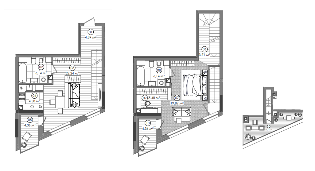 Двухуровневая 84.71 м² в ЖК Creator City от 52 200 грн/м², Киев