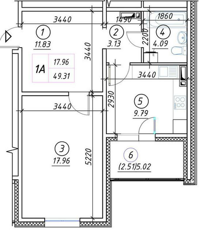 Продаж 1-кімнатної квартири 48 м², Ревуцького вул., 54