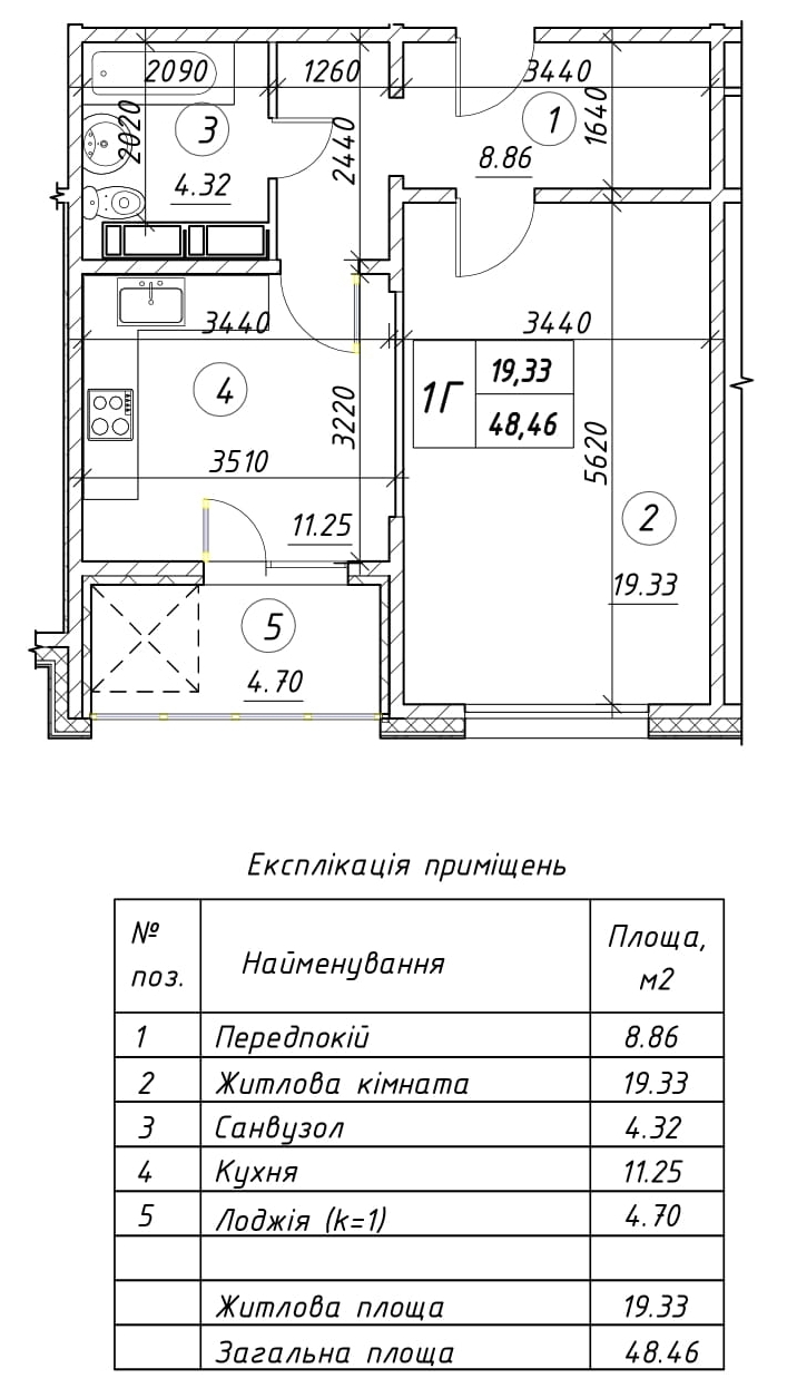 Продажа 1-комнатной квартиры 51 м², Ревуцкого ул., 54Б