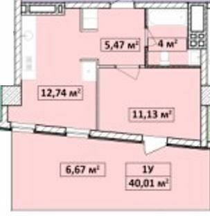 1-комнатная 40.01 м² в ЖК Capital Tower от 27 000 грн/м², Чернигов