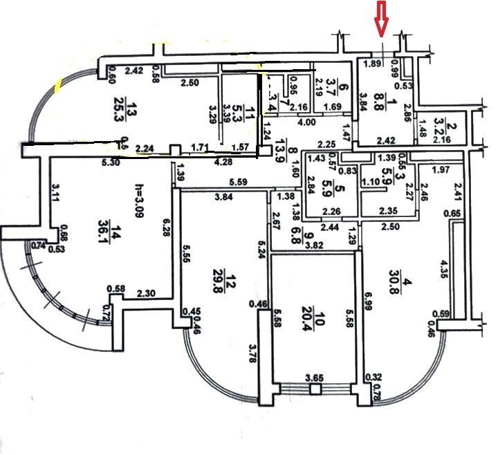 Продажа 4-комнатной квартиры 200 м², Мукачевский пер., 6/3