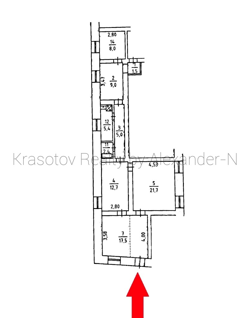 Аренда офиса 84 м², Воронцовский пер.