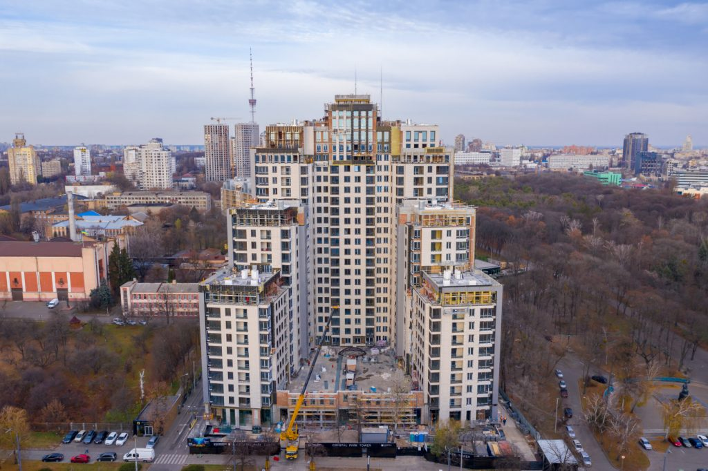 Хід будівництва ЖК Crystal Park Tower, лист, 2021 рік