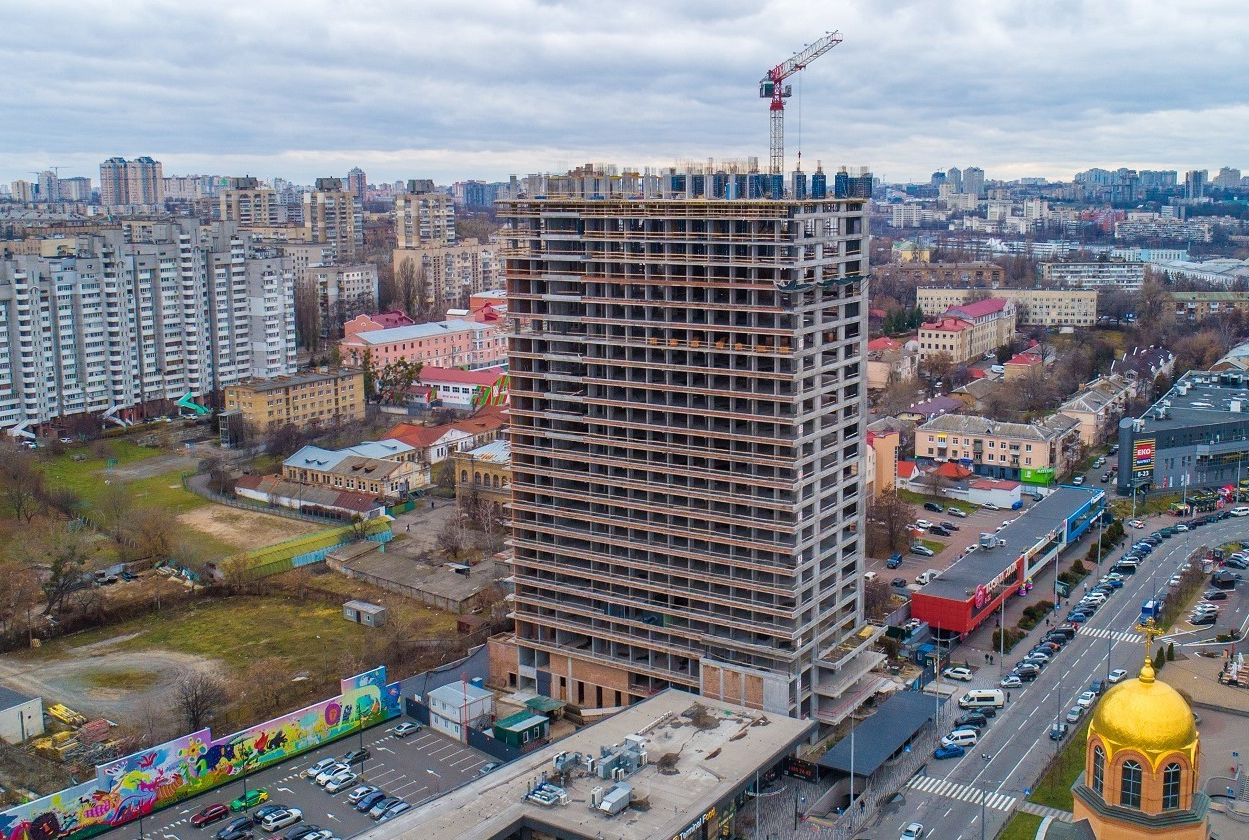 Хід будівництва Апарт-готель Standard One Terminal, груд, 2021 рік