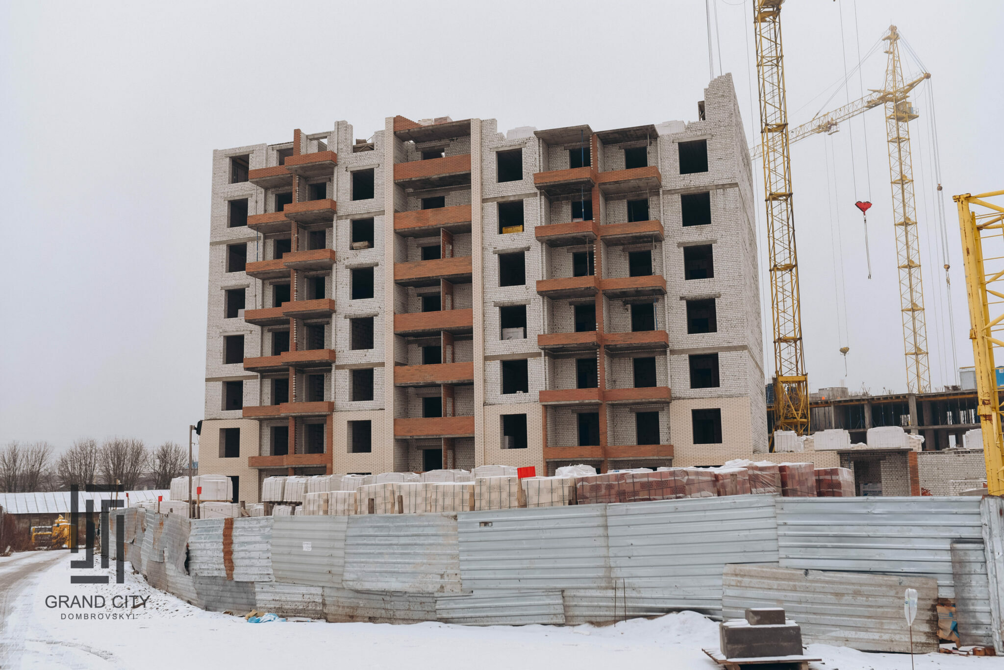 Хід будівництва ЖК Grand City Dombrovskyi, груд, 2021 рік