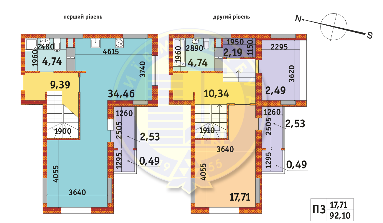 Двухуровневая 92.1 м² в ЖК Злагода от 28 959 грн/м², Киев