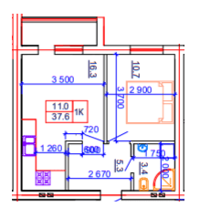 1-комнатная 37.6 м² в ЖК Казацкий Гай 2 от 34 850 грн/м², Киев