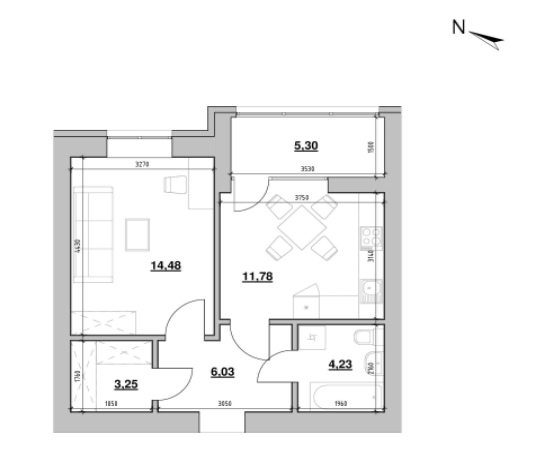 1-комнатная 45.07 м² в ЖК Шенген от 27 587 грн/м², Львов