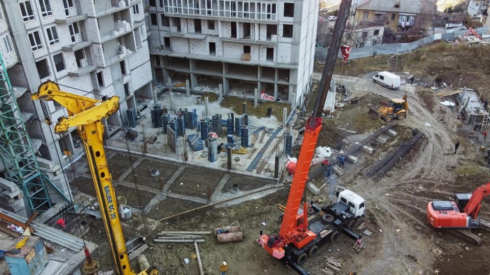 Ход строительства ЖК Акварель-3, дек, 2021 год
