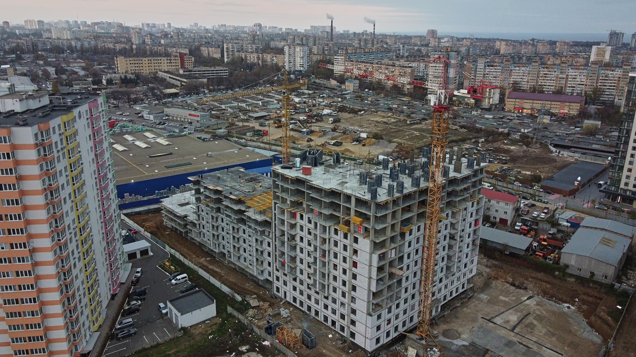 Ход строительства ЖК Акварель-8, ноя, 2021 год