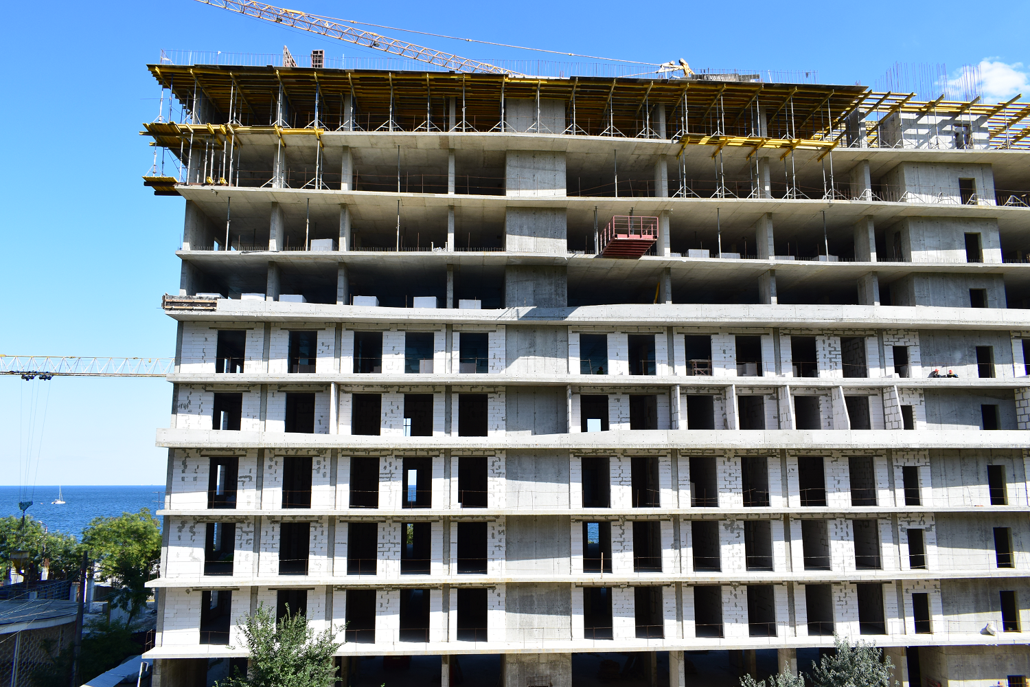 Ход строительства Апарт-комплекс Калипсо, авг, 2021 год