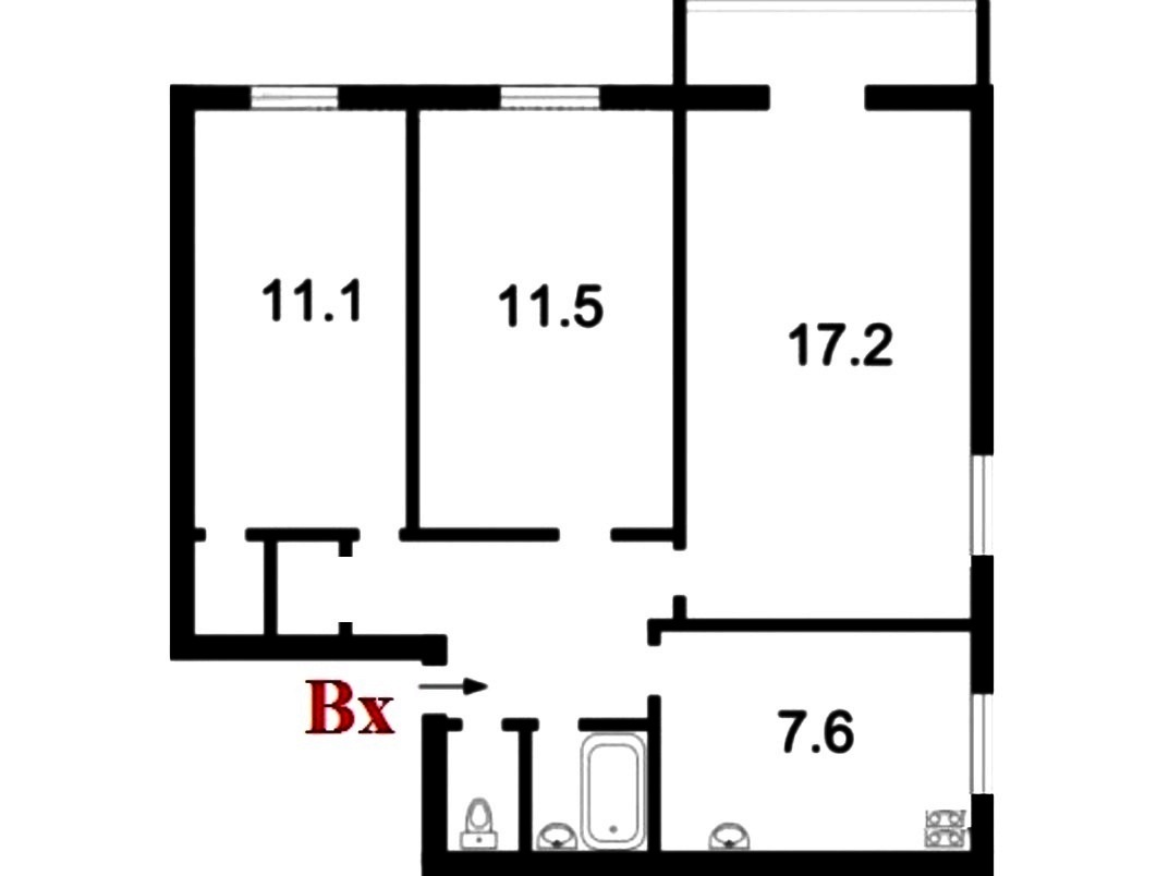 Продажа 3-комнатной квартиры 58 м², Леси Украинки бул., 14А