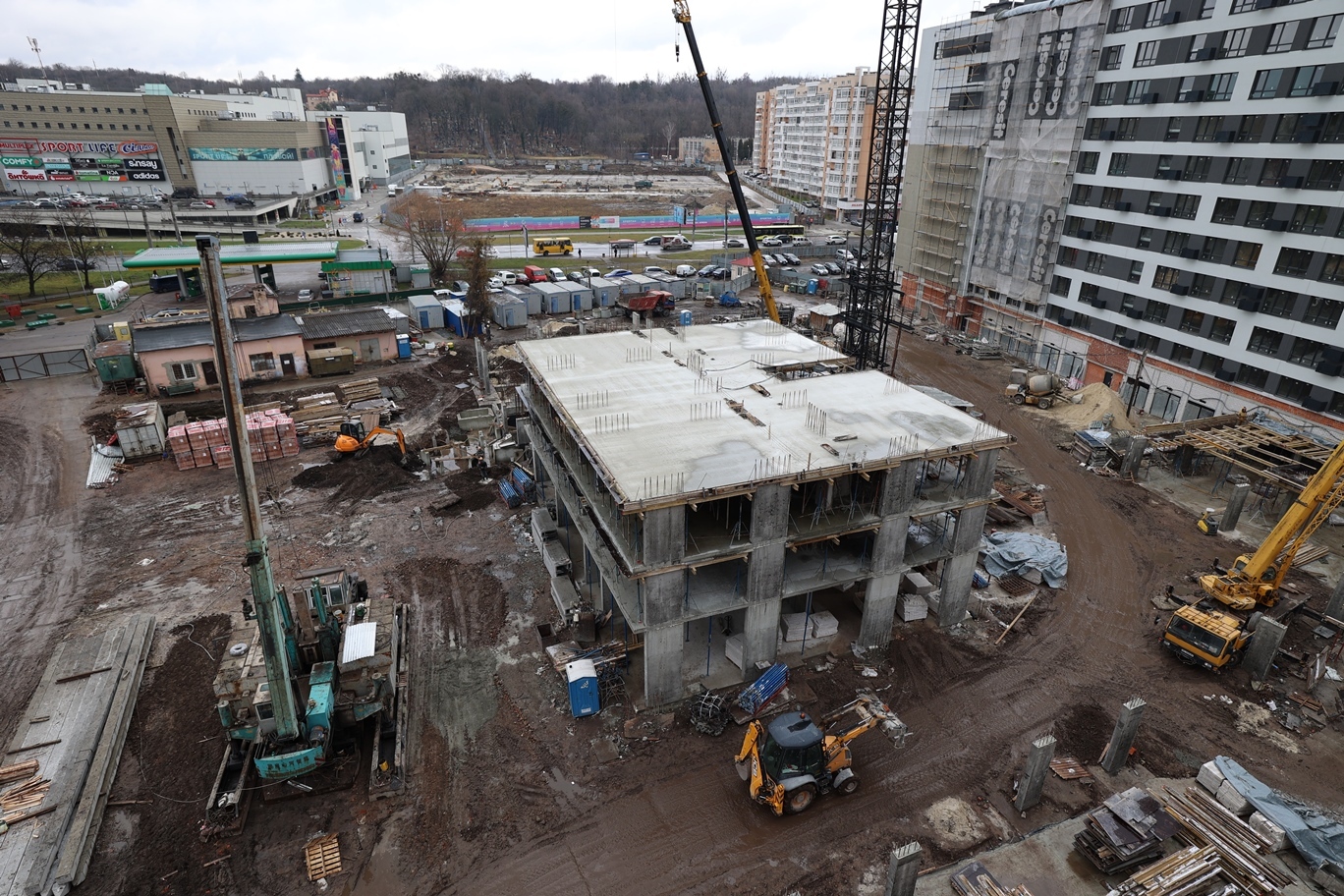 Ход строительства ЖК Greenville Park Lviv, дек, 2021 год