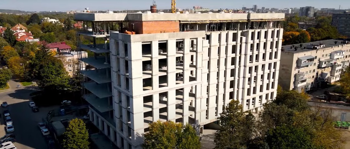 Ход строительства Апарт-комплекс Kristal Plaza, окт, 2021 год