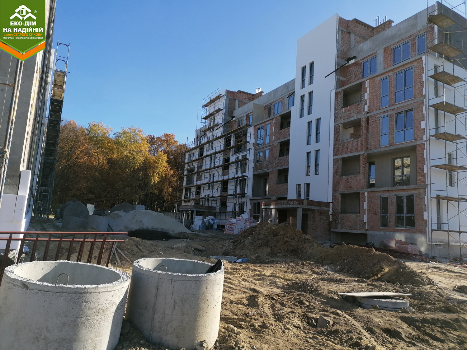 Ход строительства ЖК Эко-дом на Надежной, окт, 2021 год