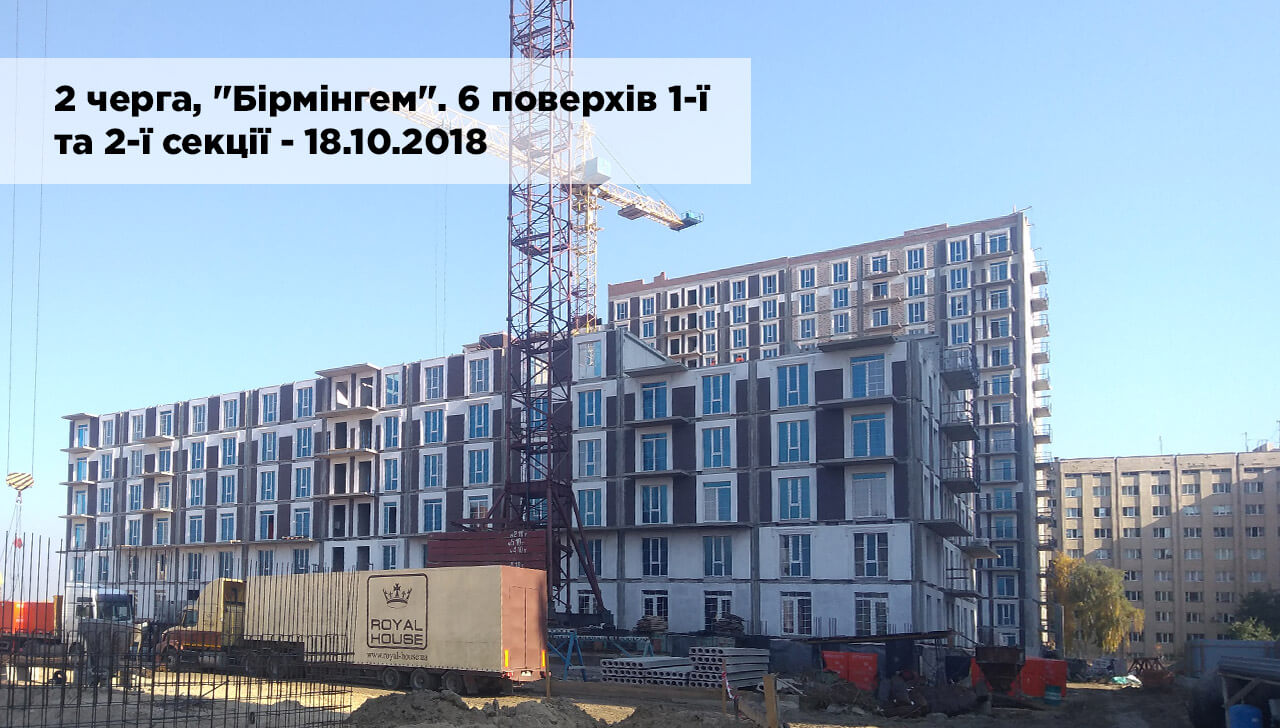 Хід будівництва ЖК Нова Англія, жовт, 2021 рік