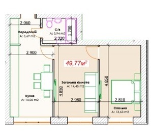 2-кімнатна 49.77 м² в ЖК GoodHome від забудовника, м. Ірпінь