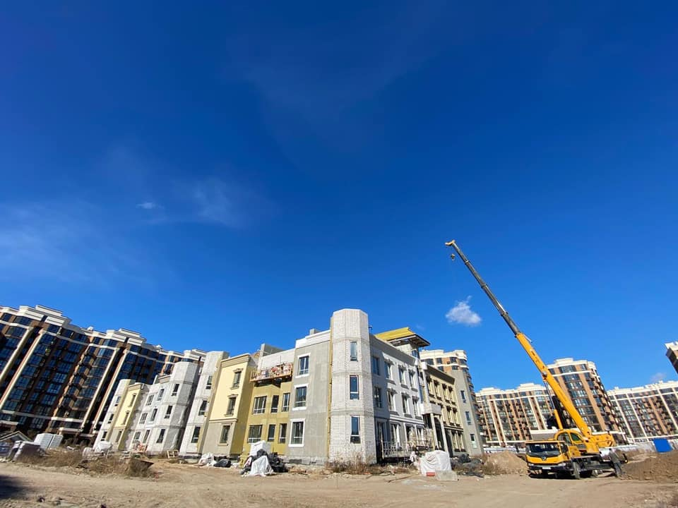 Ход строительства ЖК София Резиденс, окт, 2021 год
