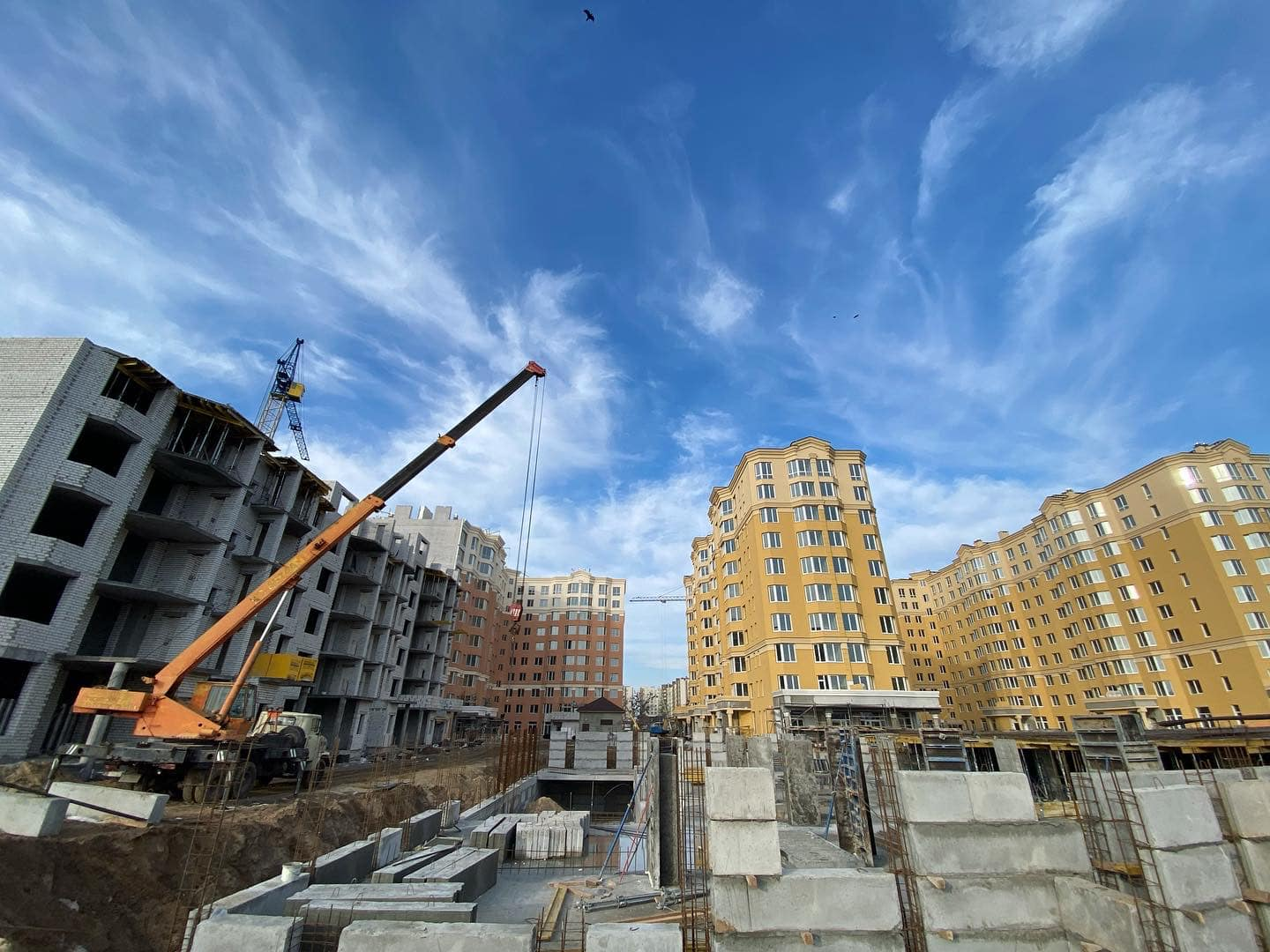 Ход строительства ЖК София Клубный, ноя, 2021 год