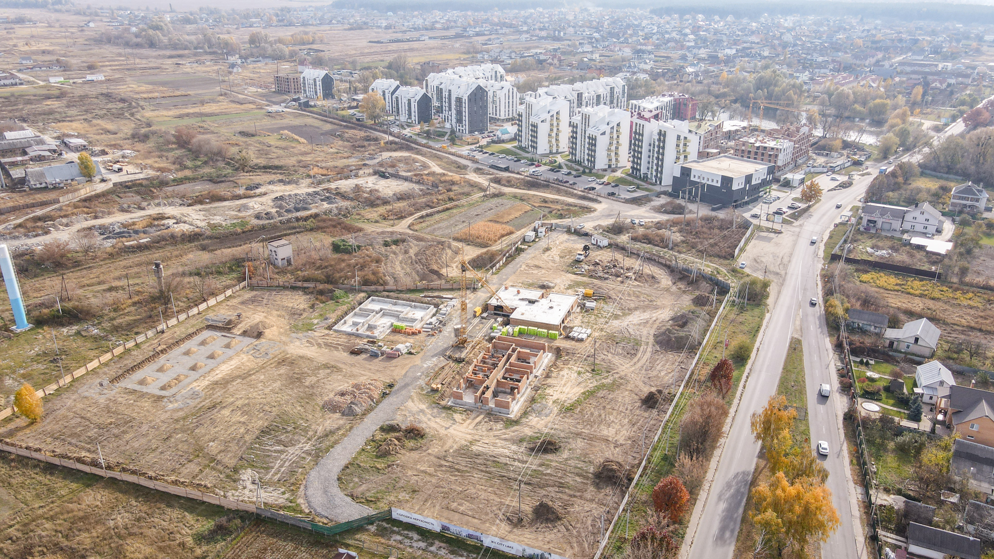 Хід будівництва ЖК City Lake, жовт, 2021 рік