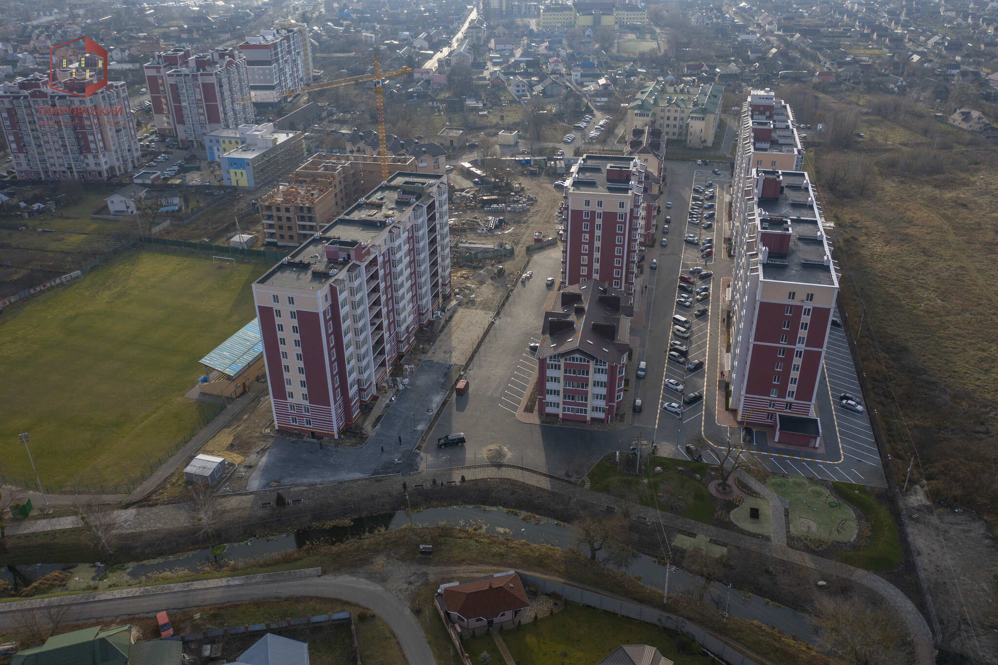 Ход строительства ЖК Покровский, дек, 2021 год