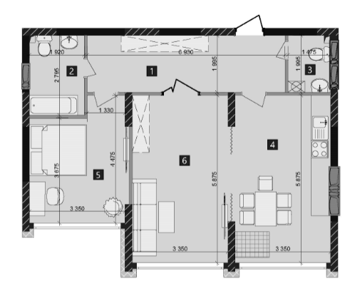 2-кімнатна 74 м² в ЖК LIKO-GRAD Perfect Town від 34 000 грн/м², Київ